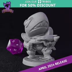 Chibi Forge Sharkman with Crossbow