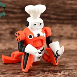 Cobotech Articulated Robo Chef Toy