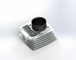 Combustion chamber of motorcycle engine block