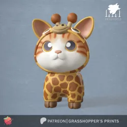 COSTUMED CAT GIRAFFE