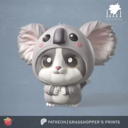 COSTUMED CAT KOALA