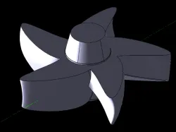 curved blades fan