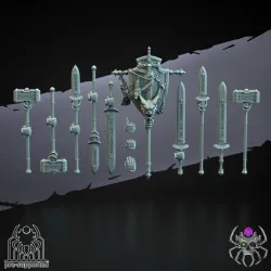 Demon Hunters Heavy Armor Squad Weapons and Hands (Bits)