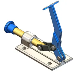 Design and assembly of Toggle clamp in SolidWorks