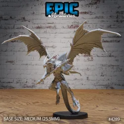 Draconic Demon Copper Flying / Winged Demon / Beast Dragonborn / Hell Spawn / Evil Warrior / Devil Encounter