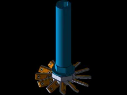 Extrusion cutter knife