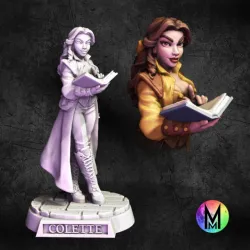 Female Wizard - Colette ( Human, elf, or half elf Wizard, Modeled after La  Belle From Beauty and the Beast )