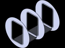 Flexible flooring system of docking adapter