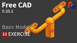 FreeCAD Tutorial for beginners,basic model exercise-22