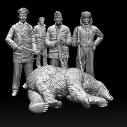 GERMAN sailors and polar bear