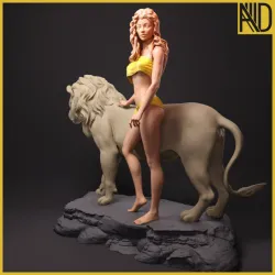 Girl and the lion