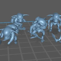 Goblin Fisher Party Pack Various Poses from Final Fantasy XI - Fan Art