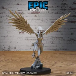 Harpy Classic Flying / Ancient Greek Beast / Roman Myth Monster / Evil Bird Hybrid / Winged Angelic Encounter / Magical Air Creature / Olympian Wind Fighter