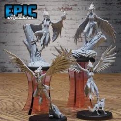 Harpy Classic Set / Ancient Greek Beast / Roman Myth Monster / Evil Bird Hybrid / Winged Angelic Encounter / Magical Air Creature / Olympian Wind Fighter
