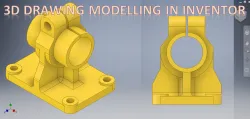 Inventor 3d Drawing Practice Model || Inventor Tutorials || Autodesk Inventor Tutorials || Autodesk