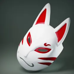 Kitsune Mask - Real-size and tabletop prop
