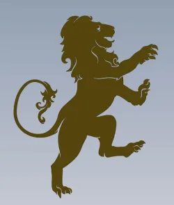 Lion cutout