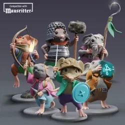Mausritter Fellowship DnD Miniatures