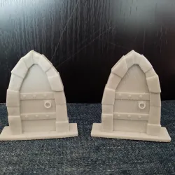 Medieval fantasy doors (wood / metal version)