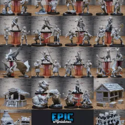 Mighty Heroes Set / Adventurer & Merchant Encounter / Beginning Player City Collection / Pre-Supported