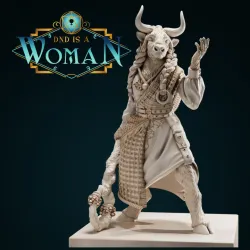 Minotaur Druid - Liosa Windhoof - 28/32mm and 75mm
