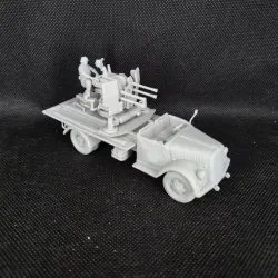 Opel Blitz with 20mm Flakvierling 38 AA Gun + 1 gunner (Germany, WW2)