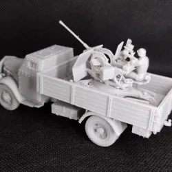 Opel Blitz with FLAK38 20mm with armored cab (+15cm Panzerwerfer) (Germany, WW2)