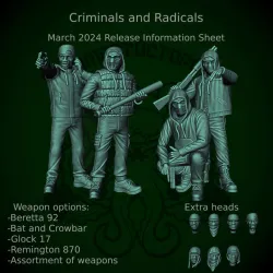 Patreon pack 31 - March 2024 - Criminals and Radicals