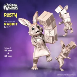 (Pre-supported) Clumsy Rabbit Folk Shop Assistant