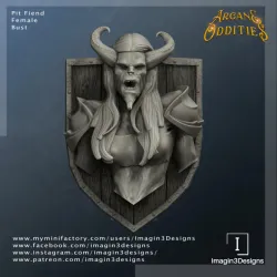 Pre-supported Pit Fiend Bust (Female)