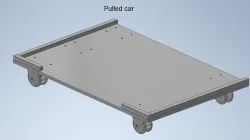 pulled car
