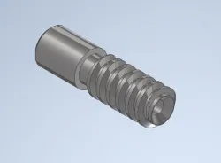 realized trapezoidal thread component