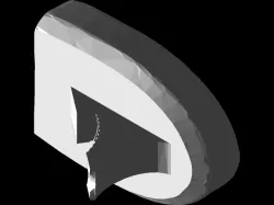 Rocket hood ornament base