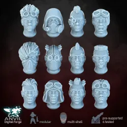 Sci-Fi Ganger Heads - Anvil Digital Forge