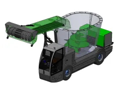 self-propelled feed mixer agricultural vehicle