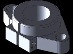 SHF16 Linear Shaft Support - IGES
