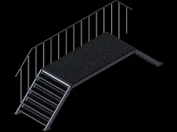 Steel stairs