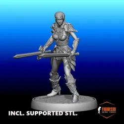 table games, fighting warrior woman
