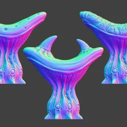 Tabletop plant: "Mushroom Set B1" (Alien Vegetation 52)