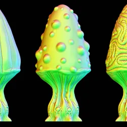 Tabletop plant: "Mushroom Set C2" (Alien Vegetation 56)