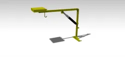 Tractor Operated Hydraulic Crane System
