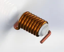 Unshielded Variable Inductor - Horizontal