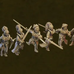 Vampire Infantry miniatures (32mm, modular)