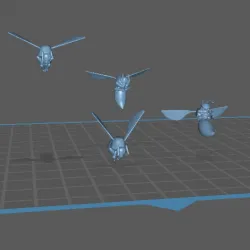 Various Bee/Hornet Poses from Final Fantasy XI/XIV - Fan Art