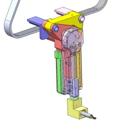 Vehicle timing belt tension control device