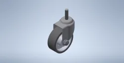 100mm Caster roller wheel Threaded Stem