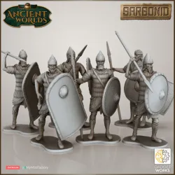 28mm multipart Neo Assyrian guard Spearmen -  Sargonid