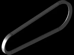 3D Design of a V-Belt System: Detailed Analysis and Implementation