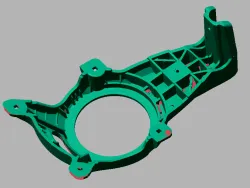 3d scanned satellite antena base