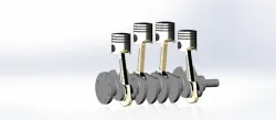 4 Piston crankshaft assembly